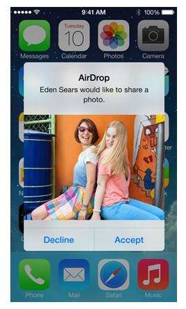 drag files to Airdrop