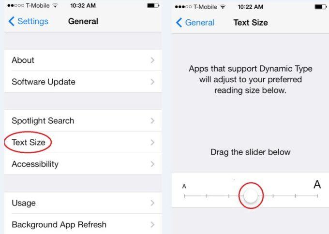 How To Change Font Size On Iphone Ipad And Ipod Touch Tenorshare