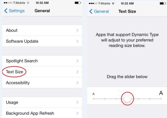 Use display and text size preferences on your iPhone, iPad, and iPod touch  - Apple Support (PH)