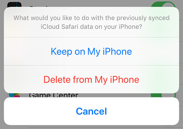 delete from iphone