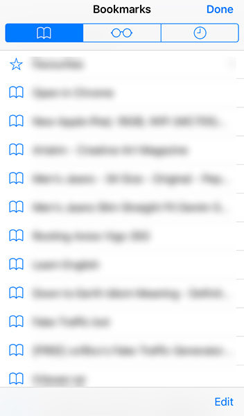 edit bookmarks