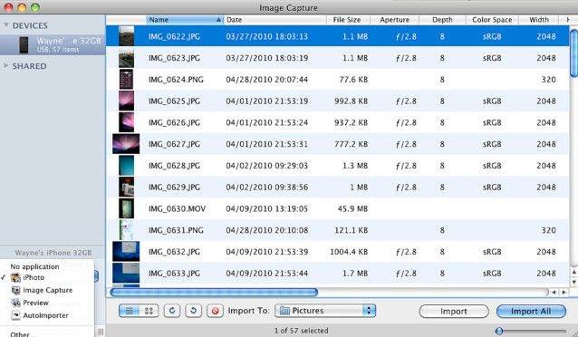 transfer iphone photos to mac