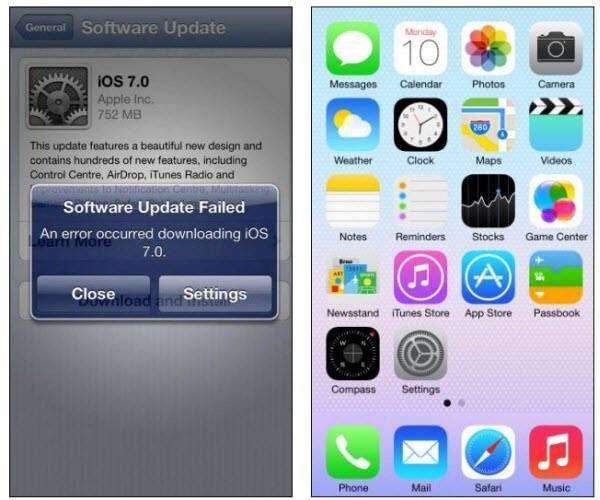 lost iphone data after ios 7 upgrade