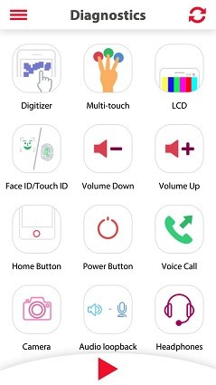 iphone diagnostic test