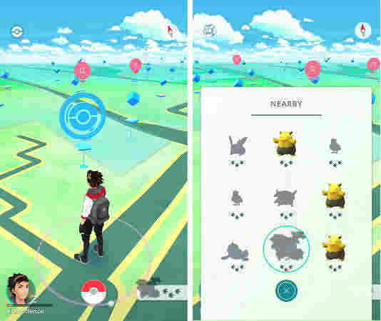 how to track and find nearby pokémon