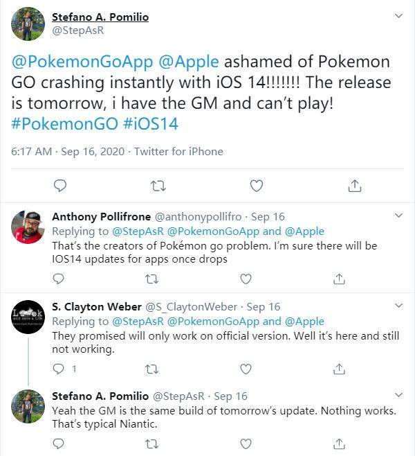 Why can't I play Pokemon go on iOS 14?