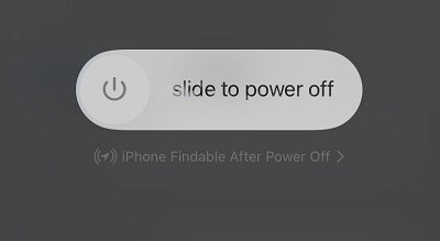 slide to power off iphone