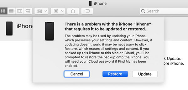 how to get into iphone without passcode with itunes
