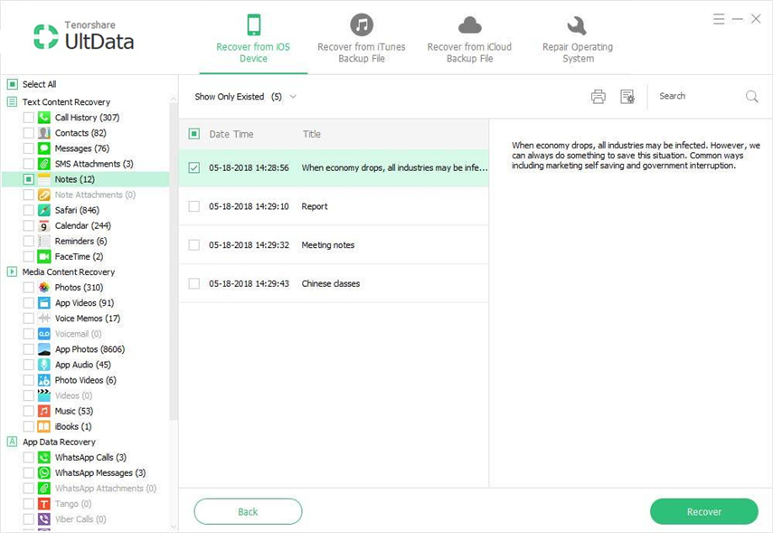 preview iphone notes
