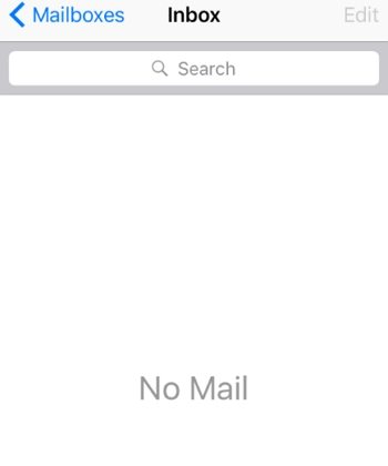no mail