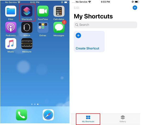 shortcuts app
