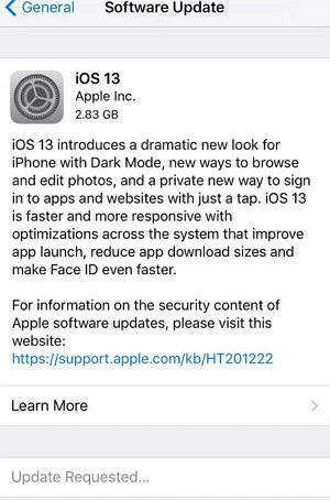 update requested stuck