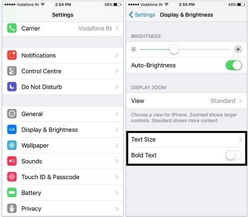 3 Ways To Change Font Size And Style On Iphone 7 7 Plus