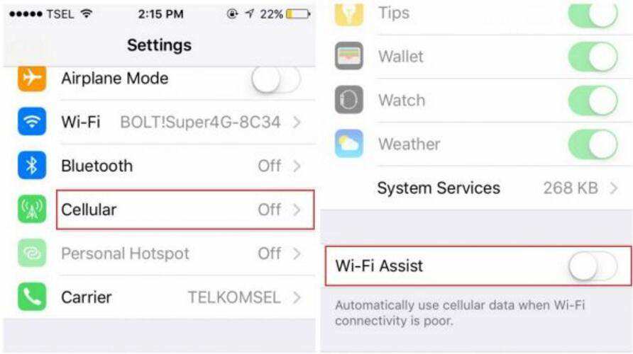 Wi fi assist как отключить