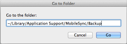 go to folder in mac