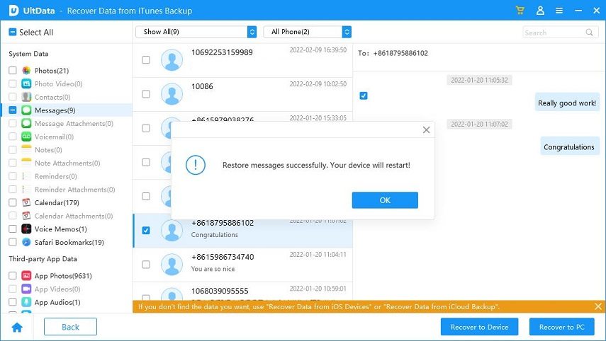 preview whatsapp messages