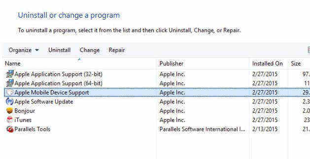 Program files common files apple mobile device support drivers нет папки