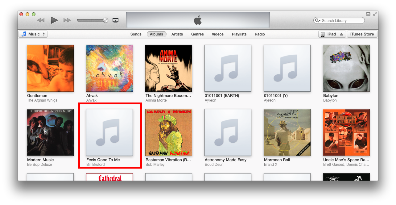 how to change album artwork itunes