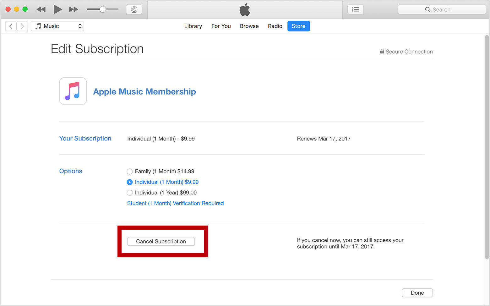 Part 2: How to Unsubscribe iTunes Match on a PC and Mac.