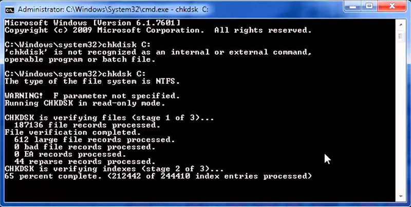 check hard disk