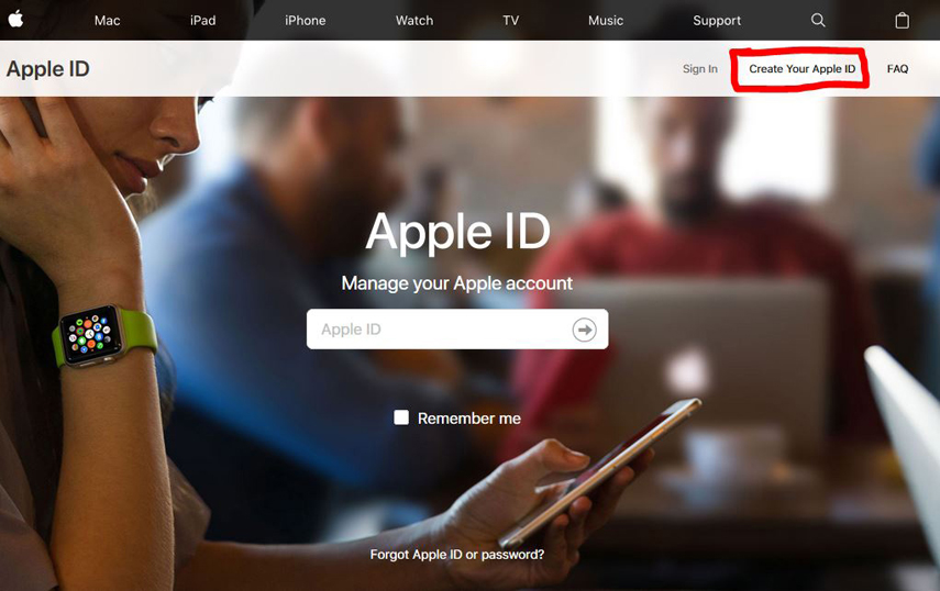 create a new itunes account for ipod touch