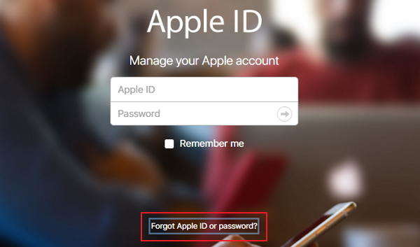 forgotten apple id password