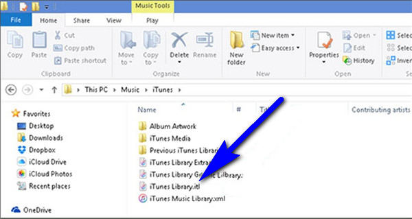 itunes folder on windows