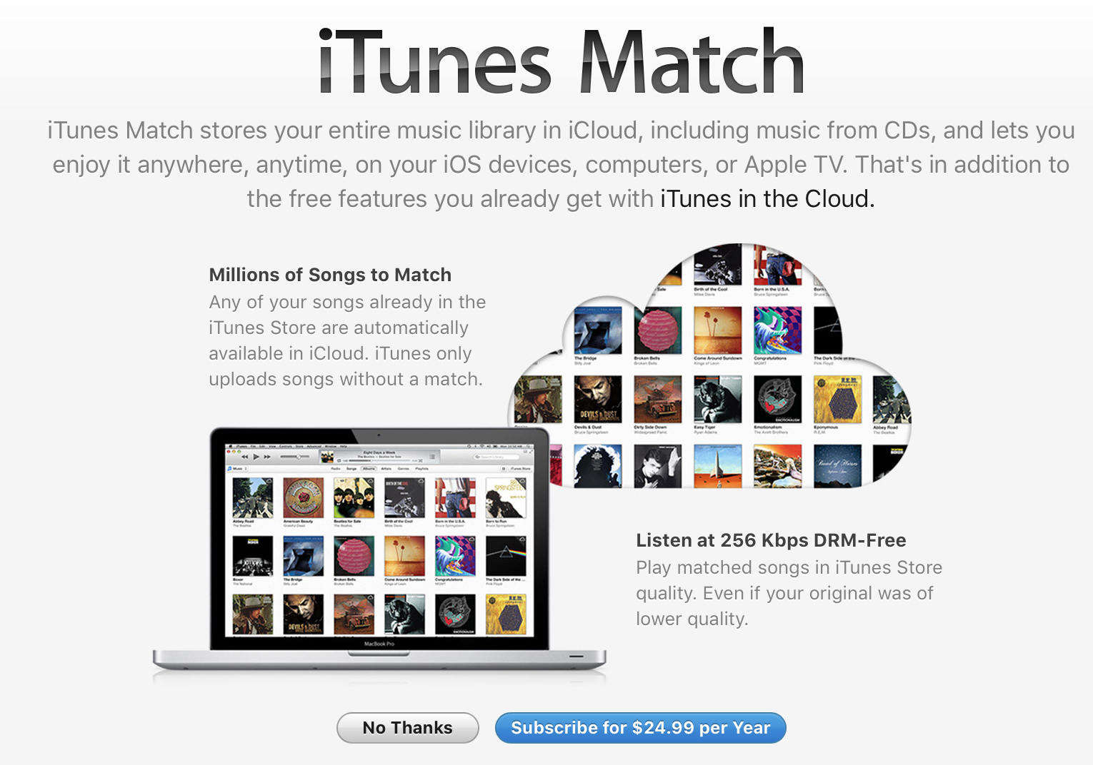 itunes match subscription