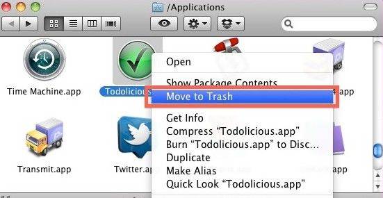 move to trash