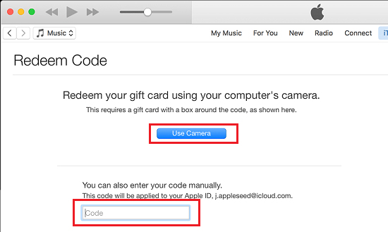 Redeem an iTunes Gift Card