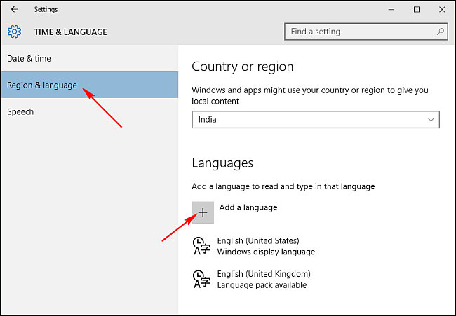 change windows system language