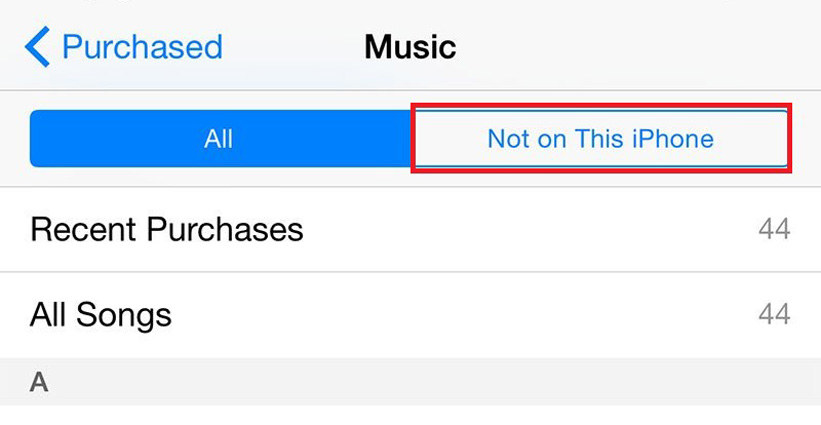 music not on this iphone