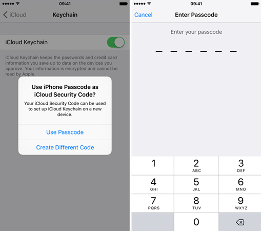 forgot icloud keychain password