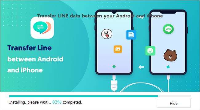 downloading iCareFone for LINE Transfer app