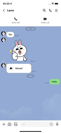 Line Chat and Video Voice Calling app (iPhone, Android, Windows