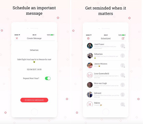 send scheduled message on ios