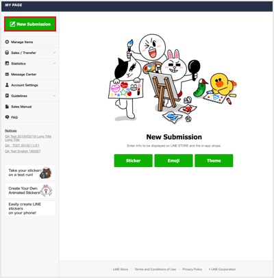 line theme creator