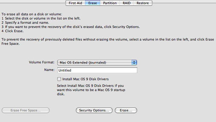 how to format mac hd from a windows pc