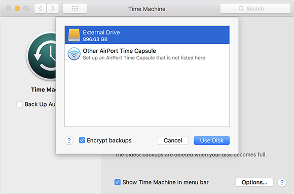 best way to format external hard drive time machine