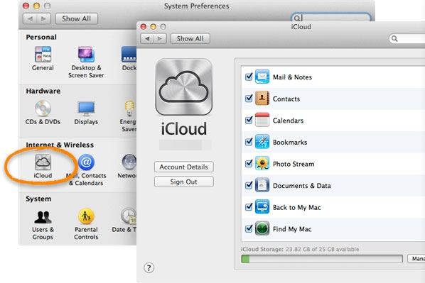 backup mac to icloud