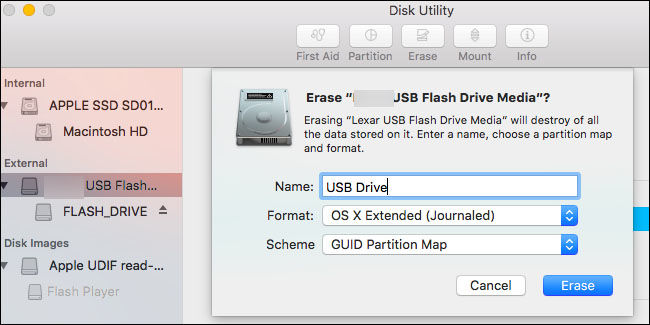 format an external usb hard drive for mac