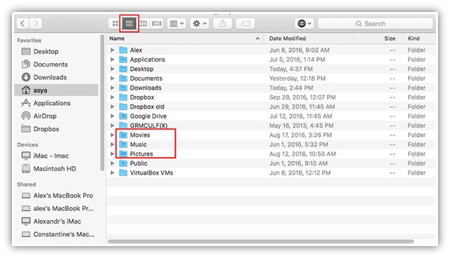 how to find documents on mac storage