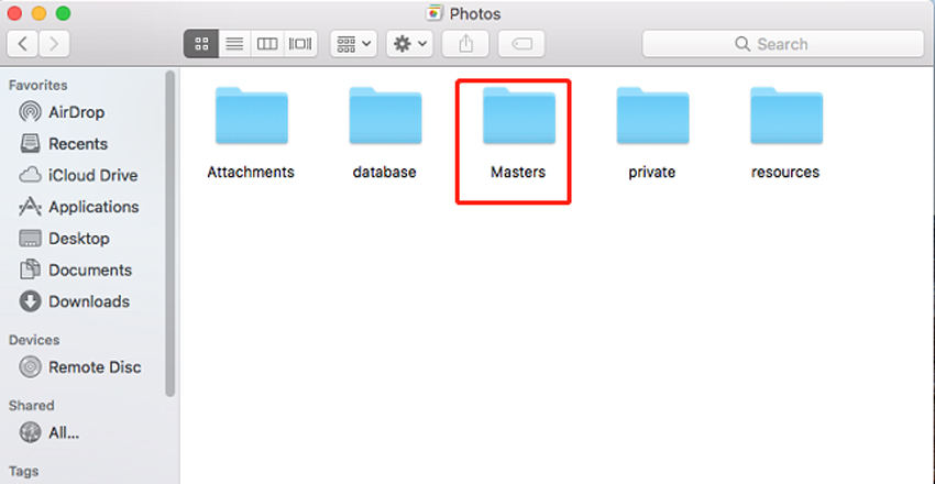 how to find where photos are stored on mac