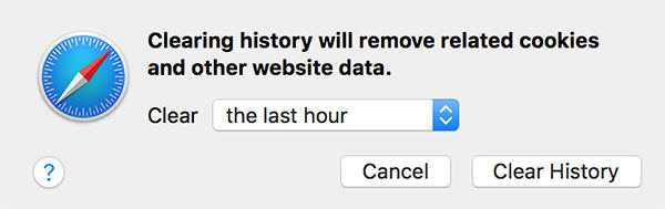 how to delete history on safari mac