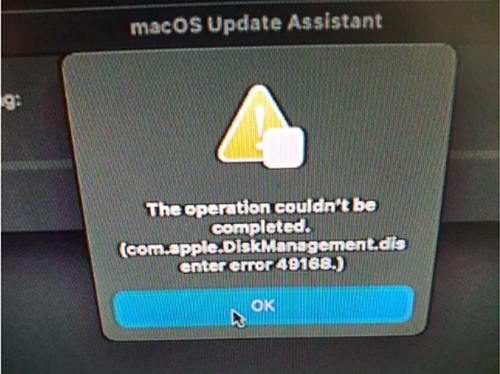 apple mac update inturrupted and not starting