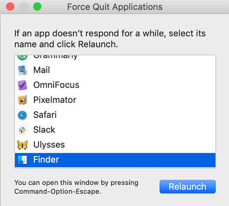 finder relaunch