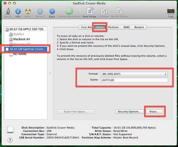 formatting usb drive for mac and pc