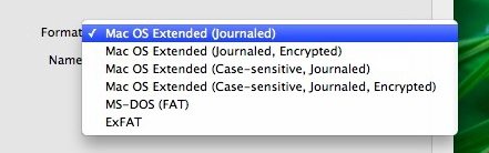 what format does a usb need to be for mac