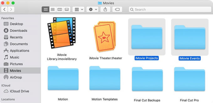 find movie files on mac