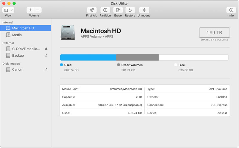 disk utility